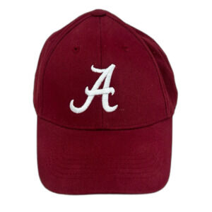 Captivating Cap Hat Unisex Adjustable Burgandy University of Alabama Roll Tide